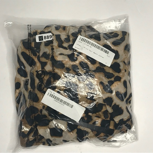 Leopard print maxi beach kaftan - Picture 5 of 6